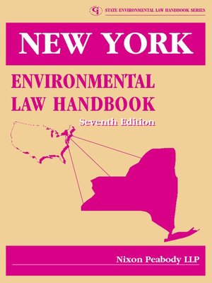 cover image of New York Environmental Law Handbook